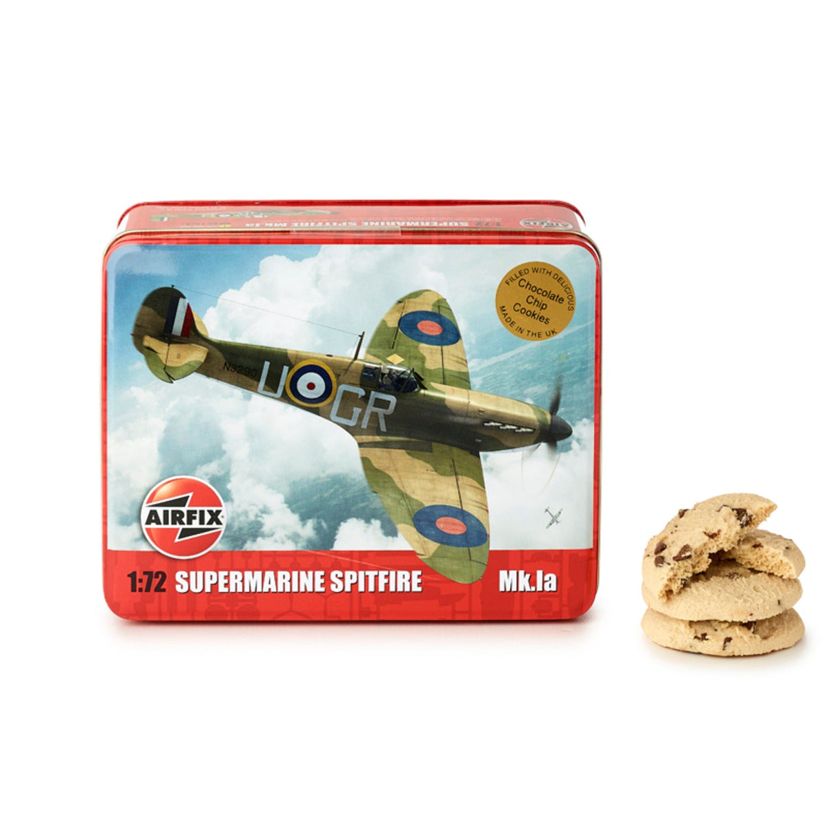 Airfix Biscuit Tin with Chocolate Chip Cookies 320g