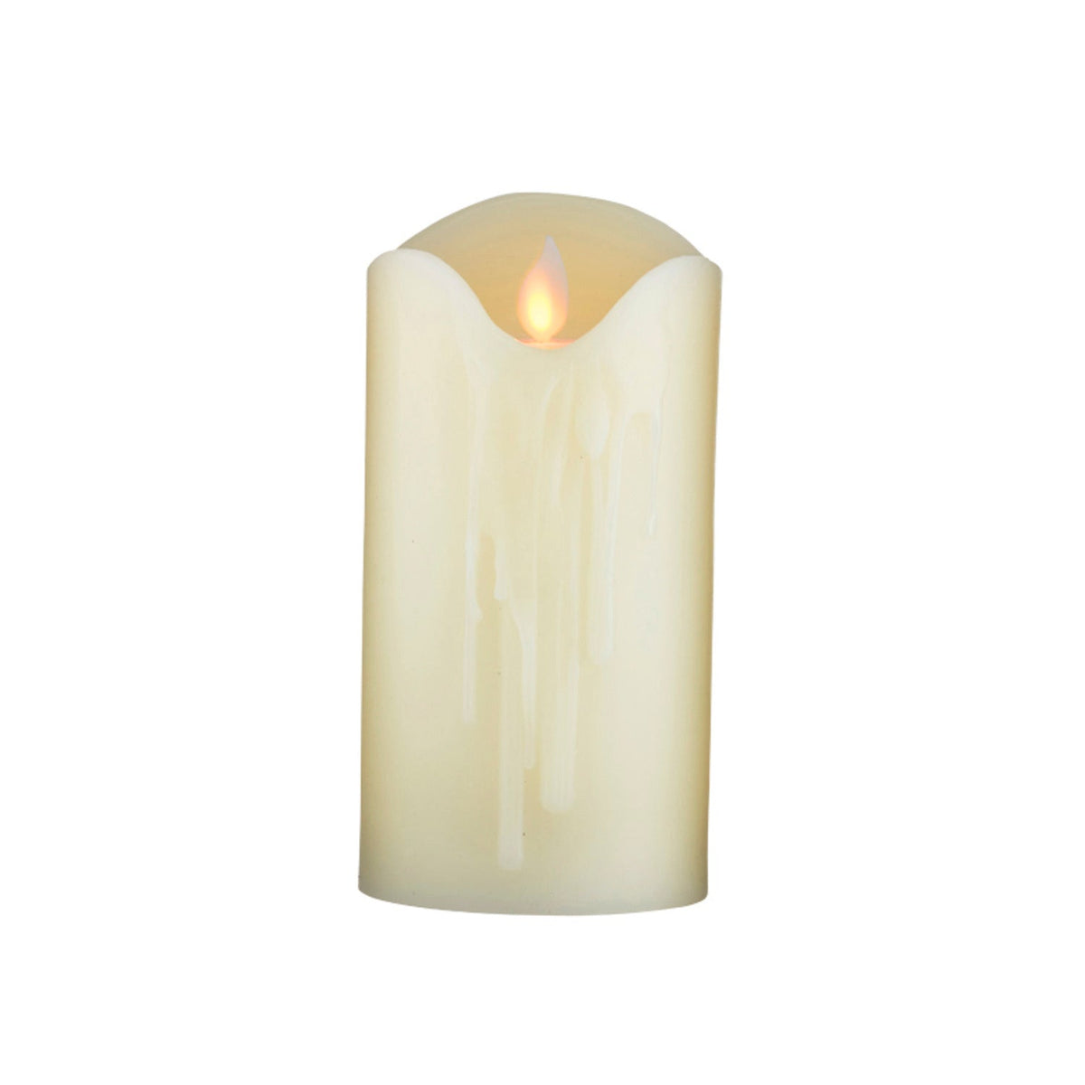 Flickering LED Pillar Candle – Large