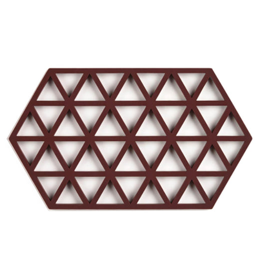 Zone Denmark Triangles Silicone Trivet Large – Aubergine
