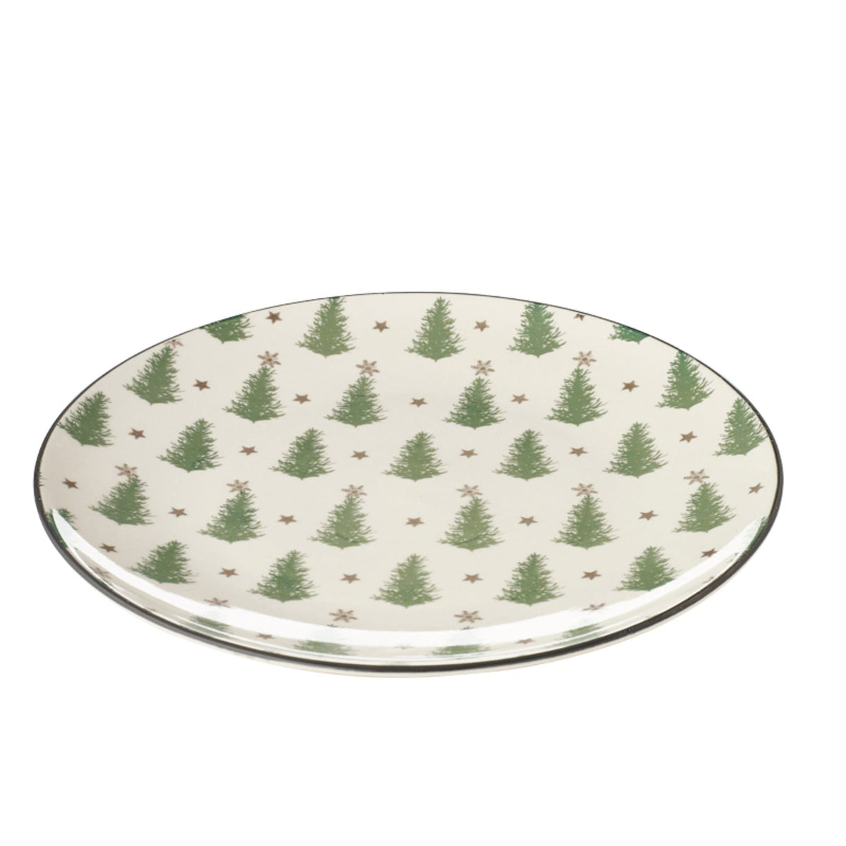Festive Forest Christmas Tree Plate 27cm Dia.