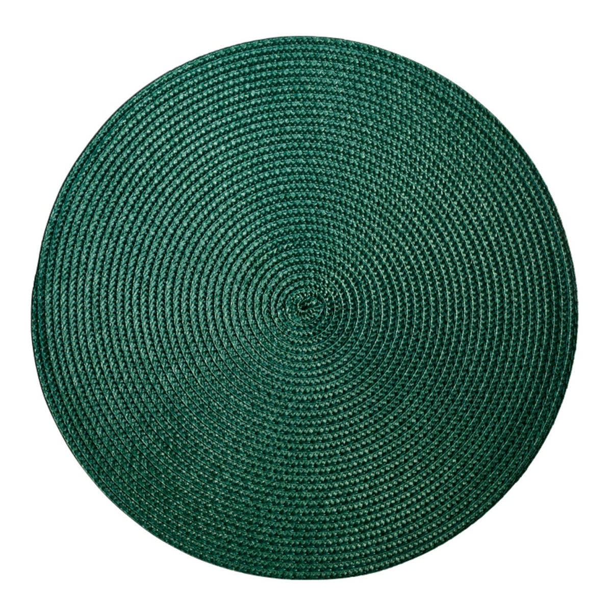 Circular Ribbed Green Place Mat 35cm Dia.