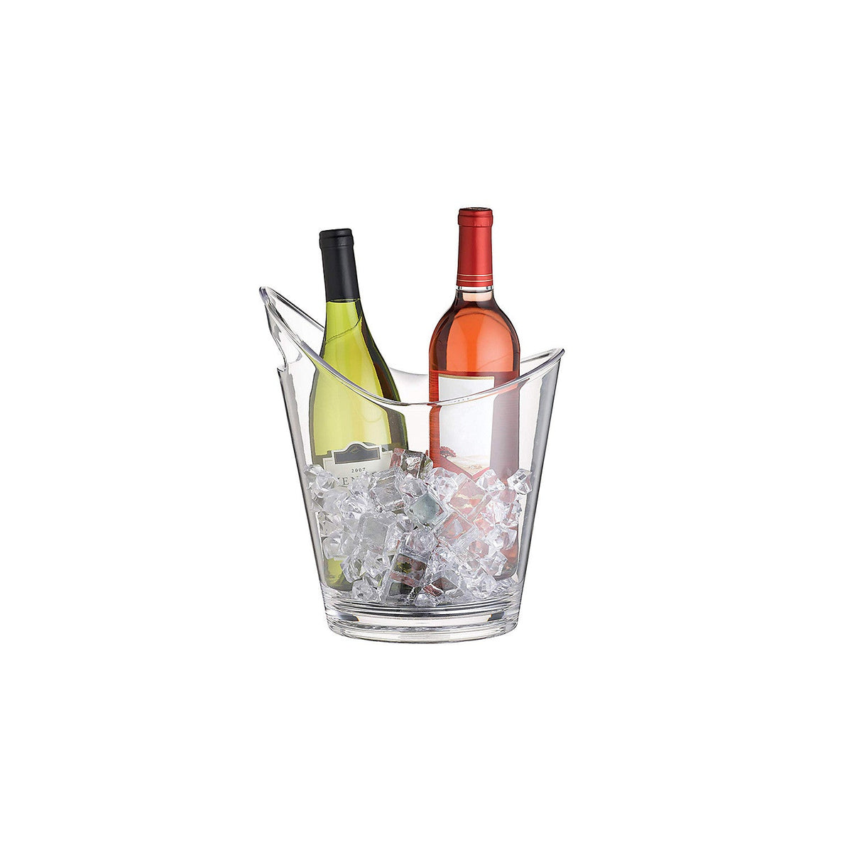 BarCraft Clear Acrylic 2-Bottle Wine Cooler