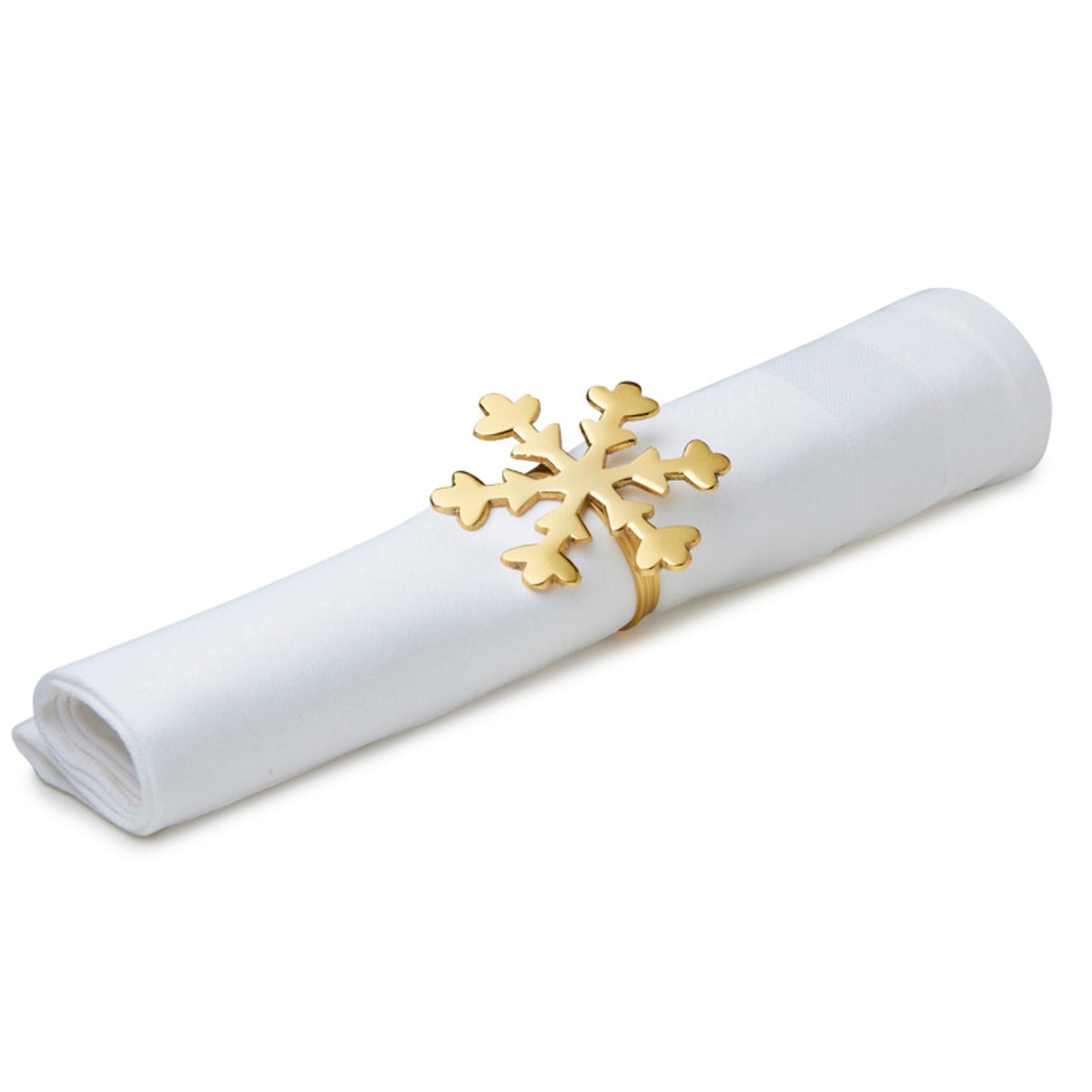 Snowflake Gold Napkin Ring