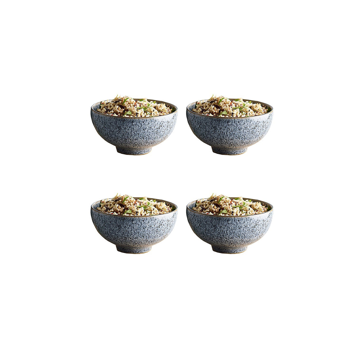 4 Denby Pottery Studio Grey  Rice Bowls