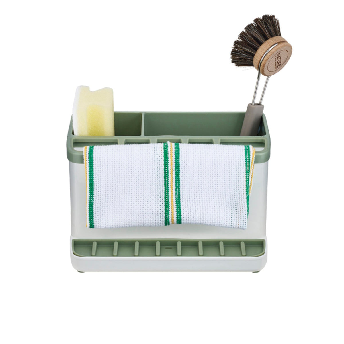 ILO Large Sink Tidy White and Sage Green