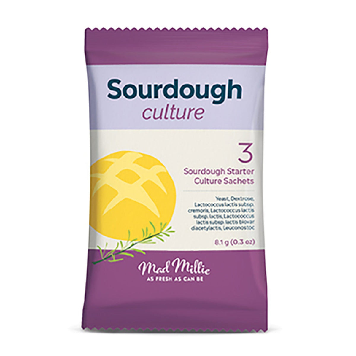 Mad Millie Sourdough Culture Sachets - Pack of 3