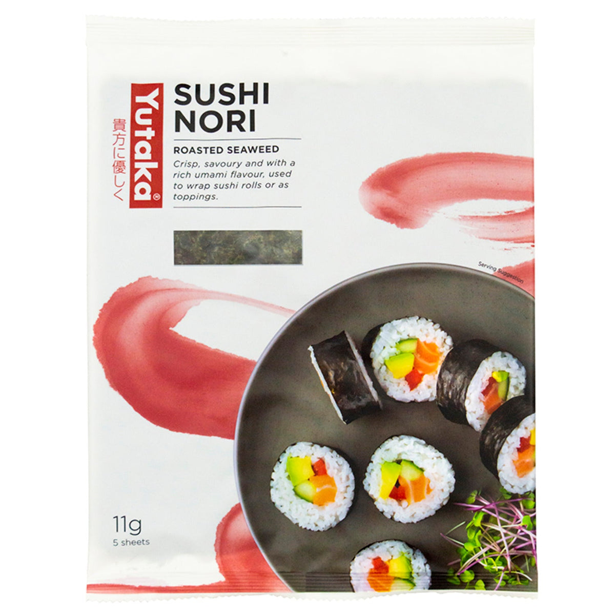 Yutaka Sushi Nori Roasted Seaweed - 5 Sheets