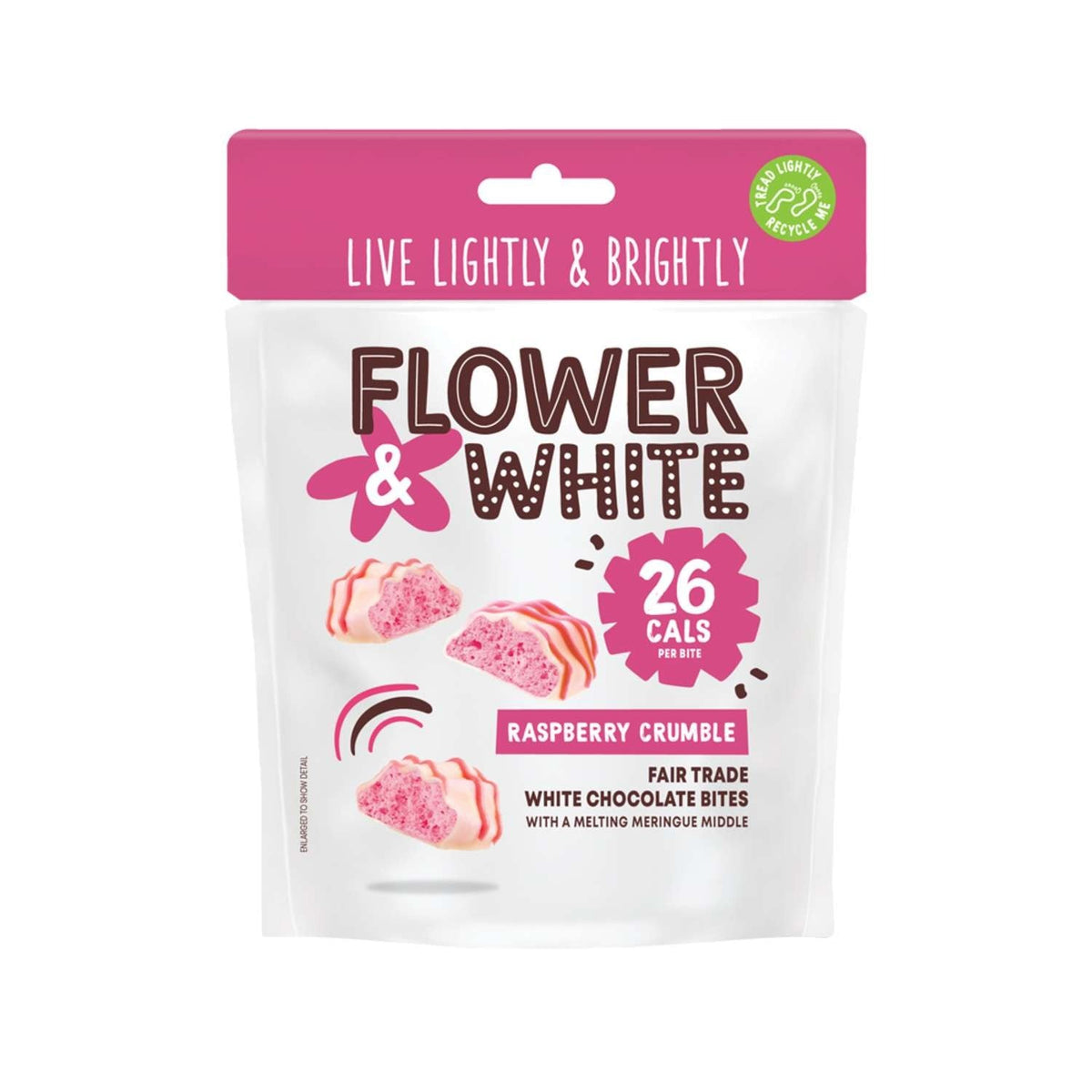Flower and White Raspberry Meringue Bites