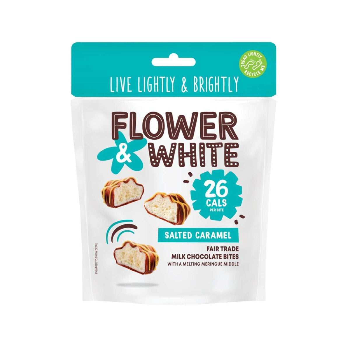 Flower and White Salted Caramel Meringue Bites 100g