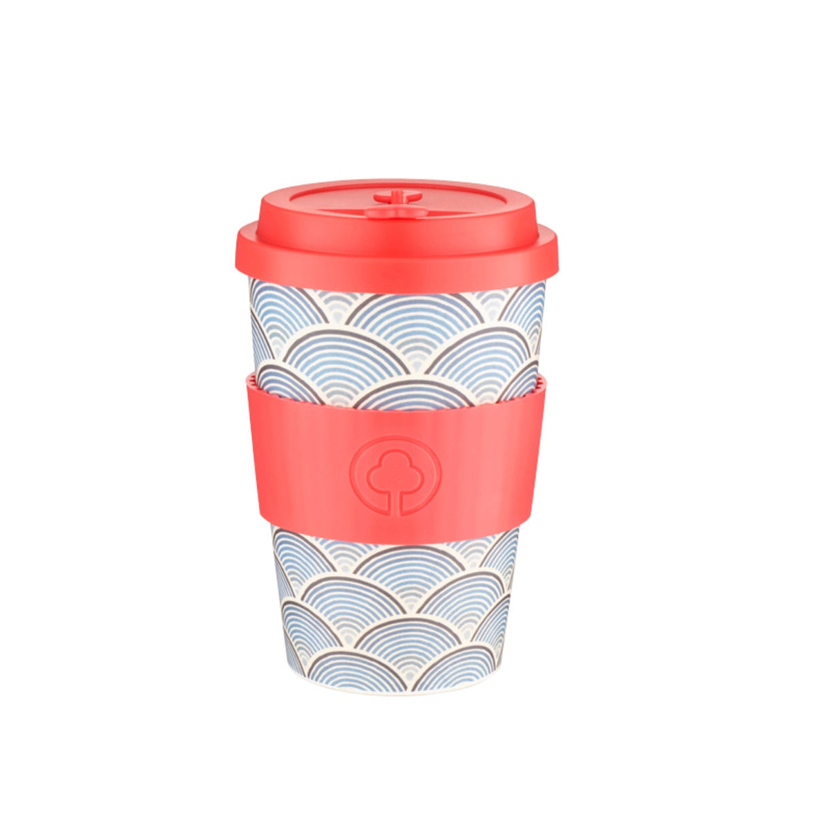 Lakeland Blue Wave Reusable Bamboo Coffee Cup 500ml