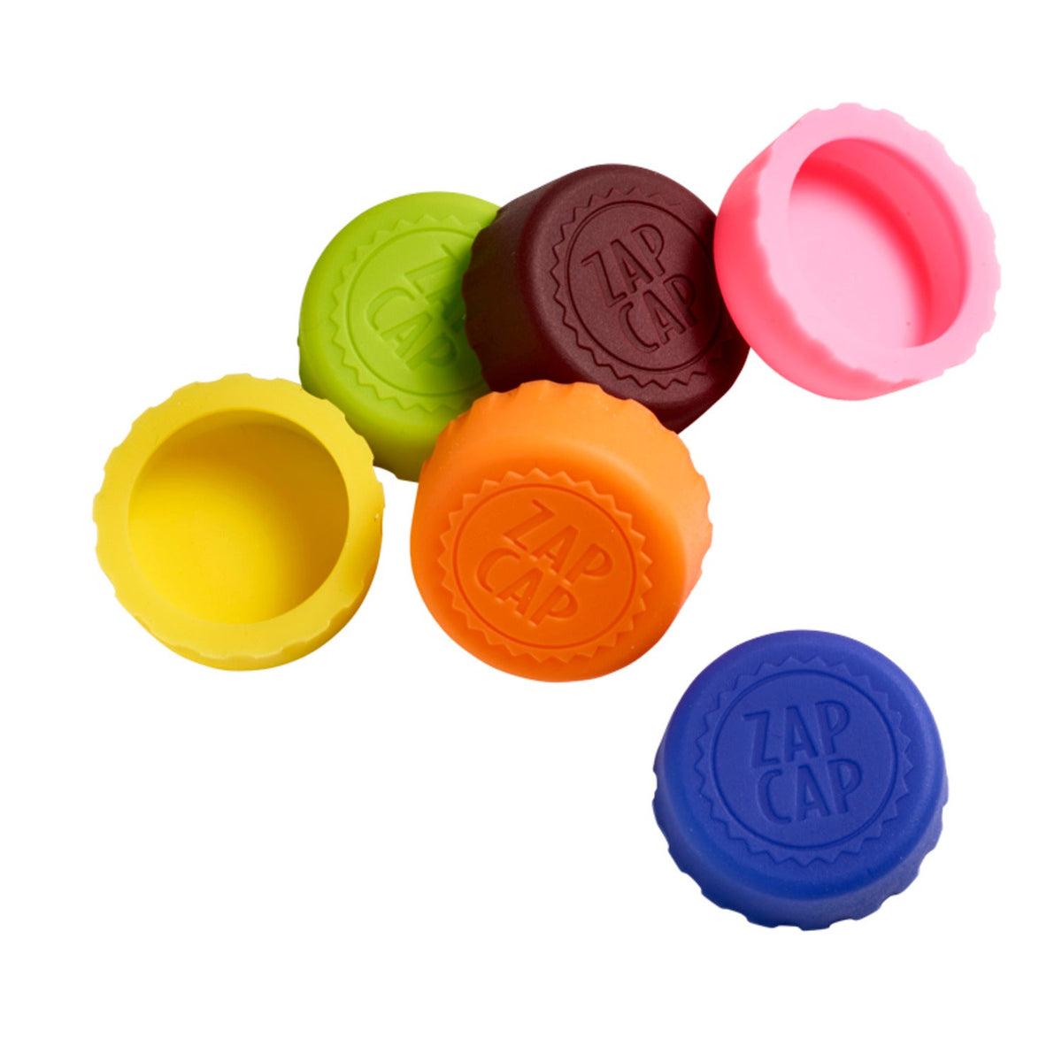 6 CellarDine Zap Cap Crown Cap Silicone Bottle Tops