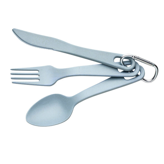 Zuperzozial Take-3 Bamboo Cutlery Set Blue – Knife, Fork and Spoon