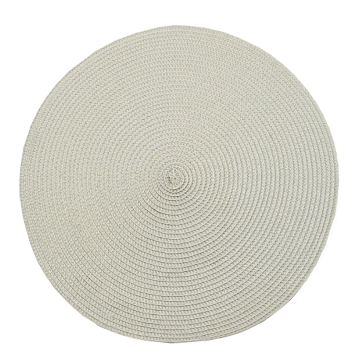 Circular Ribbed Linen colour Place Mat 35cm Dia
