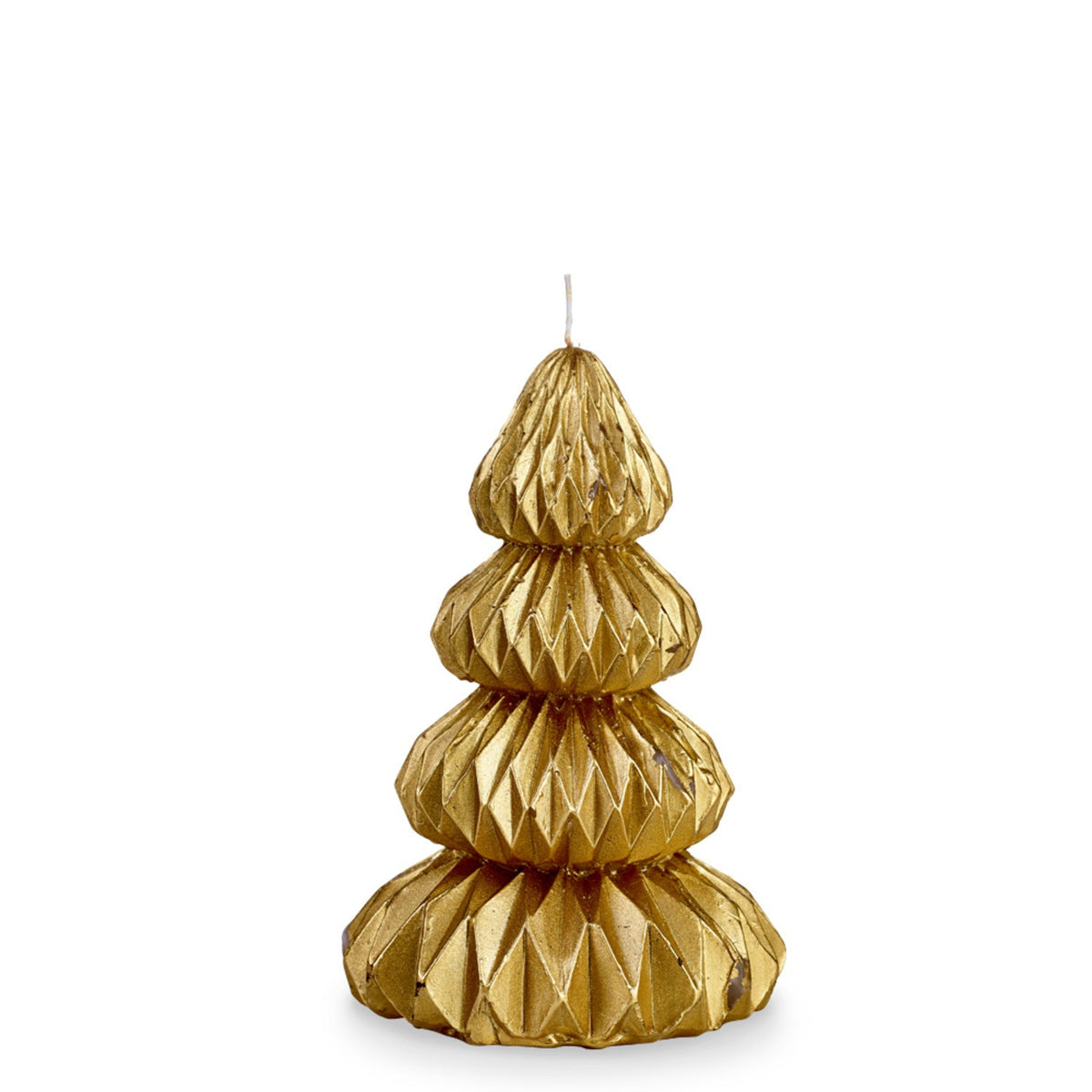 Small Ornate Gold Tree Candle