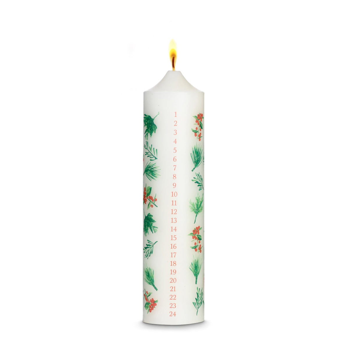 Lakeland Advent Pillar Candle with Holder