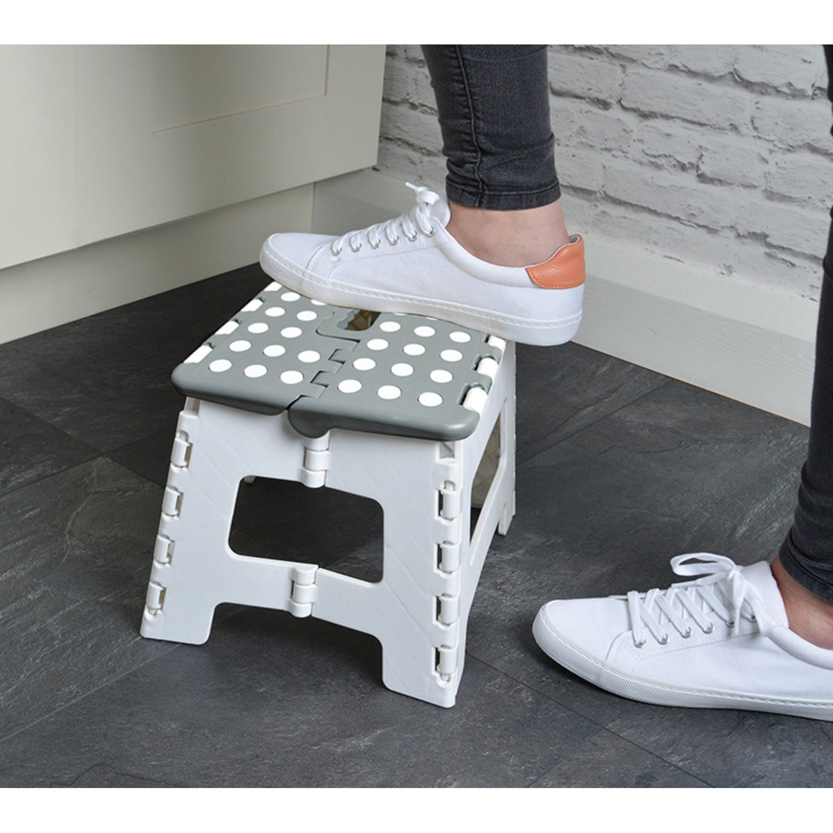 Folding Step Stool – Grey