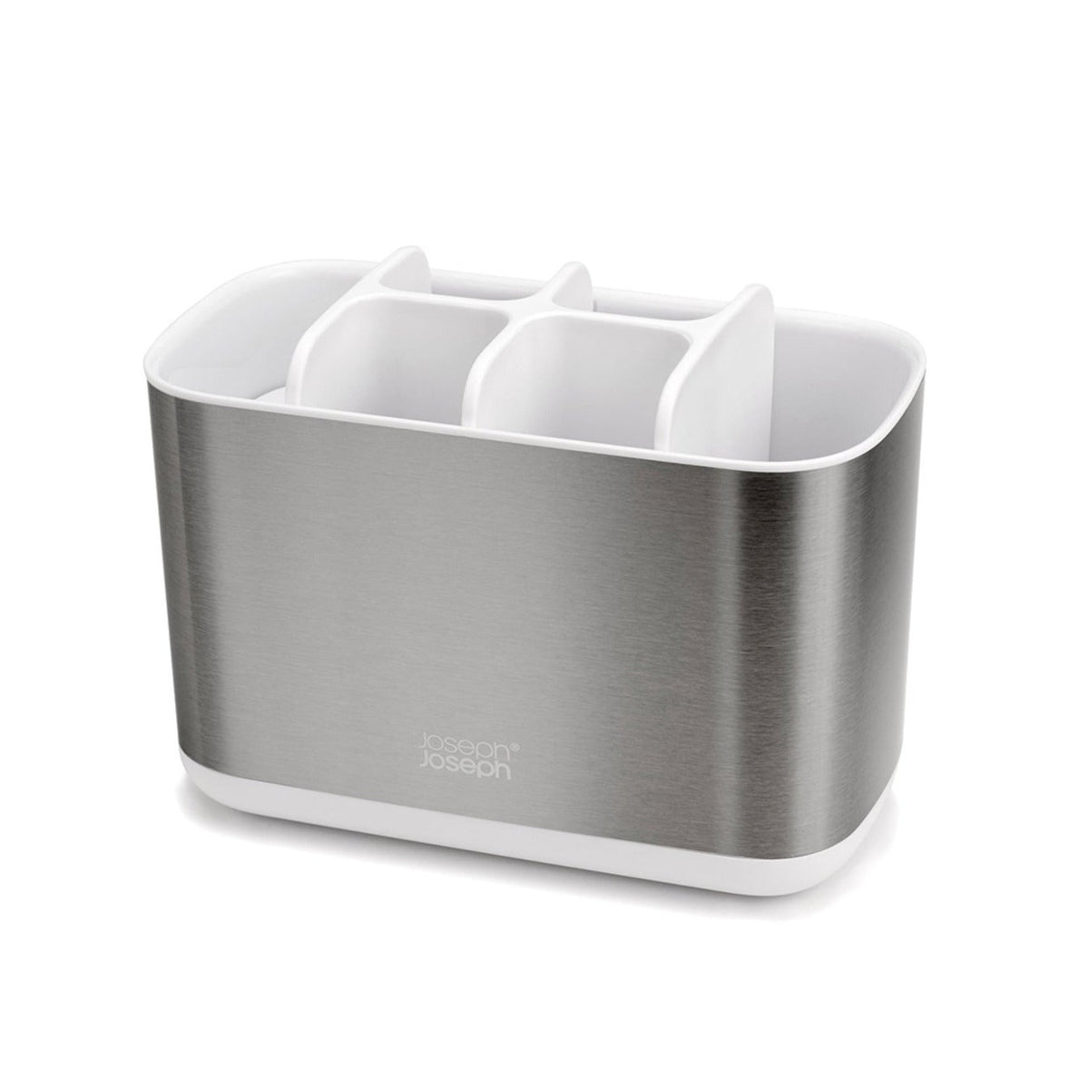 Joseph Joseph EasyStore Steel Toothbrush Caddy Large White