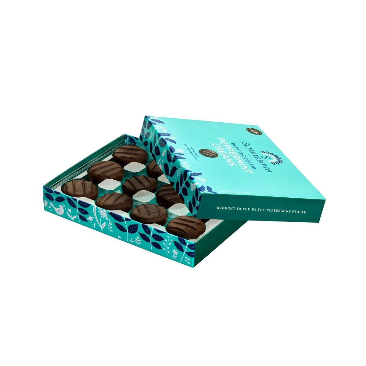 12 Summerdown Dark Chocolate Peppermint Creams 200g