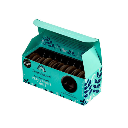 20 Summerdown Peppermint Dark Chocolate Thins 150g