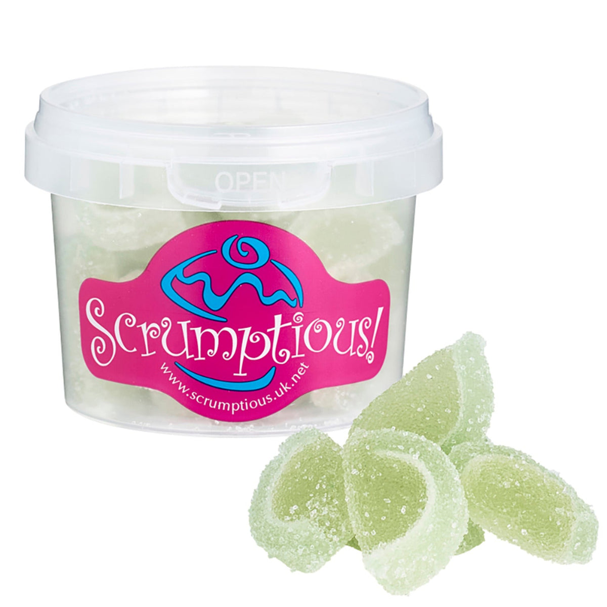 Scrumptious Sprinkles Lime Jelly Slices 70g