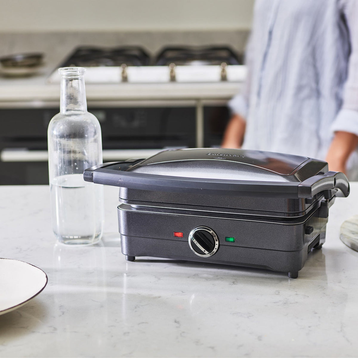 Cuisinart 2-in-1 Grill and Sandwich Maker Midnight Grey GRSM4U