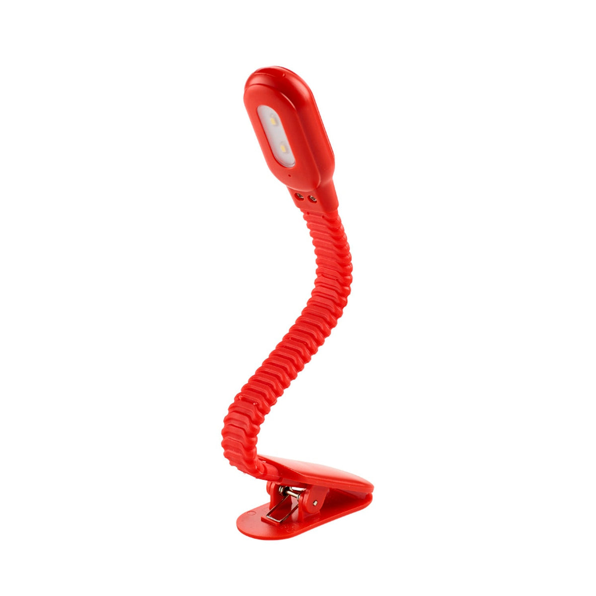 Kikkerland Rechargeable Clip Book Reading Light Red