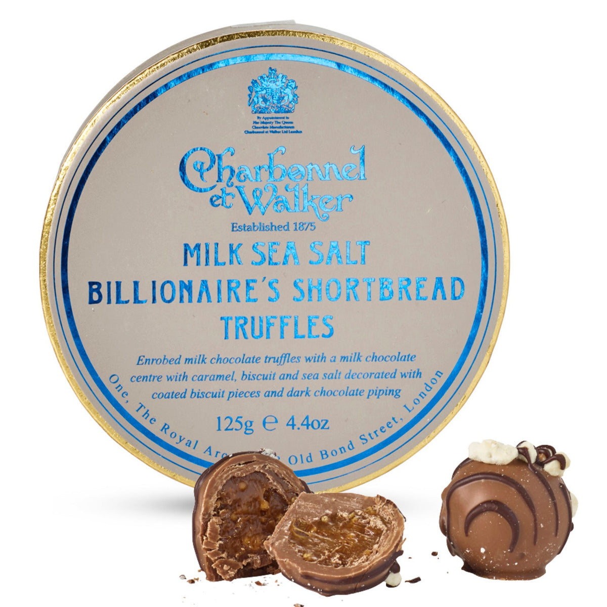 Charbonnel et Walker Milk Sea Salt Billionaire’s Shortbread Truffles 125g