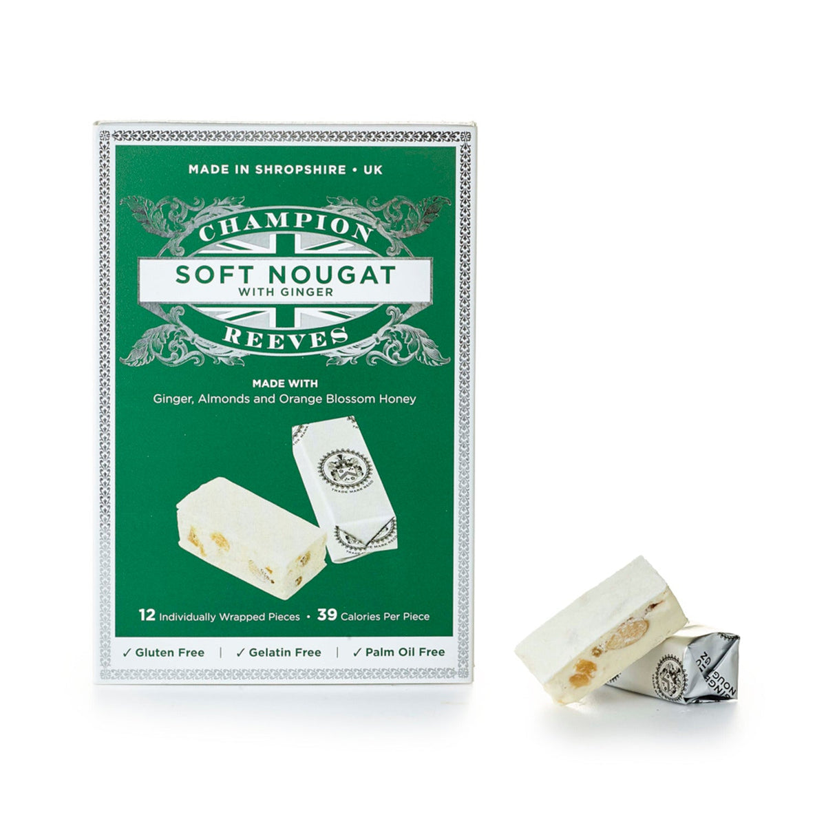 12pcs Soft Nougat with Ginger and Almonds 144g
