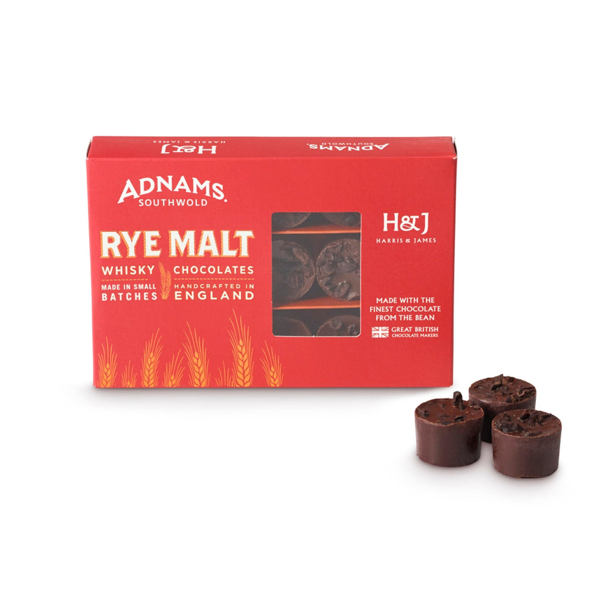 Harris & James Rye Malt Whisky Chocolates 180g