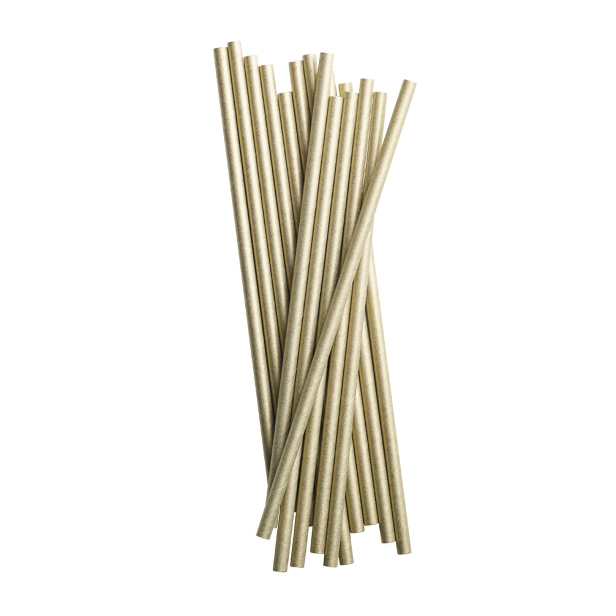 50 Gold Paper Straws