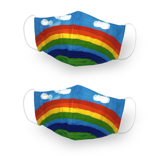 2 Kanguru Kids / Small Sized Adult Cotton Face Masks