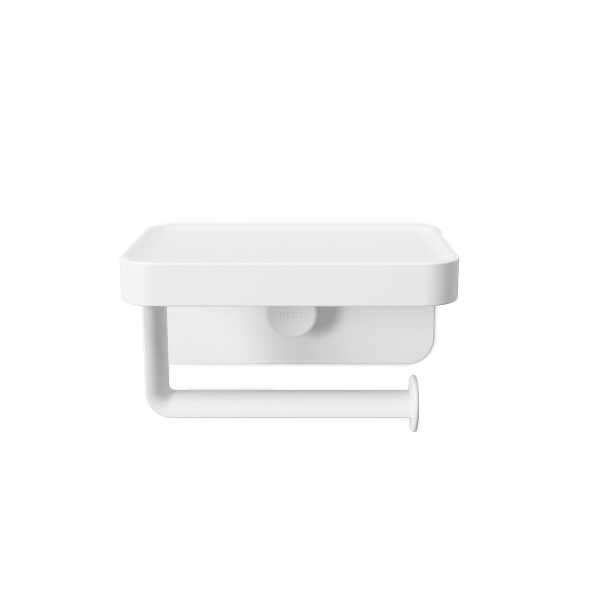 Umbra Flex Sure-Lock Suction Toilet Roll Holder with Shelf