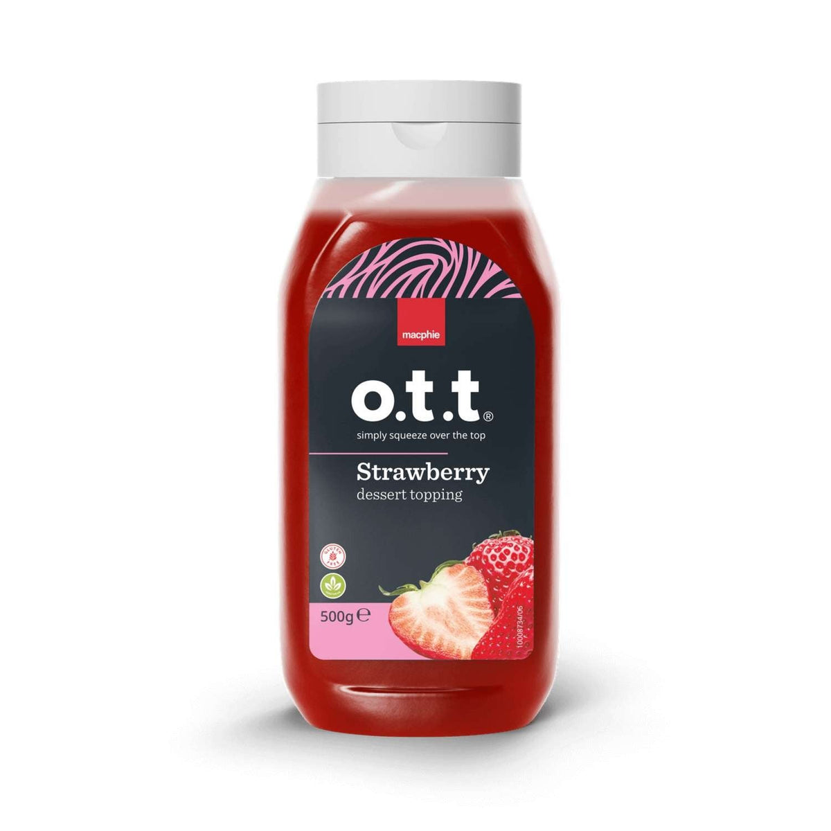 Macphie OTT Strawberry Dessert Topping 500g