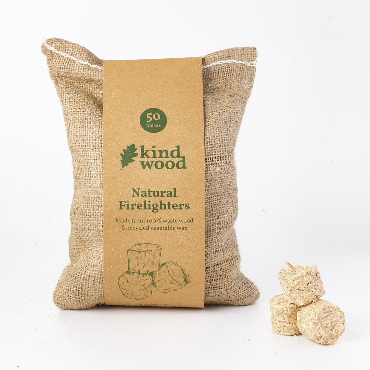 50 Kindwood Natural Firelighters