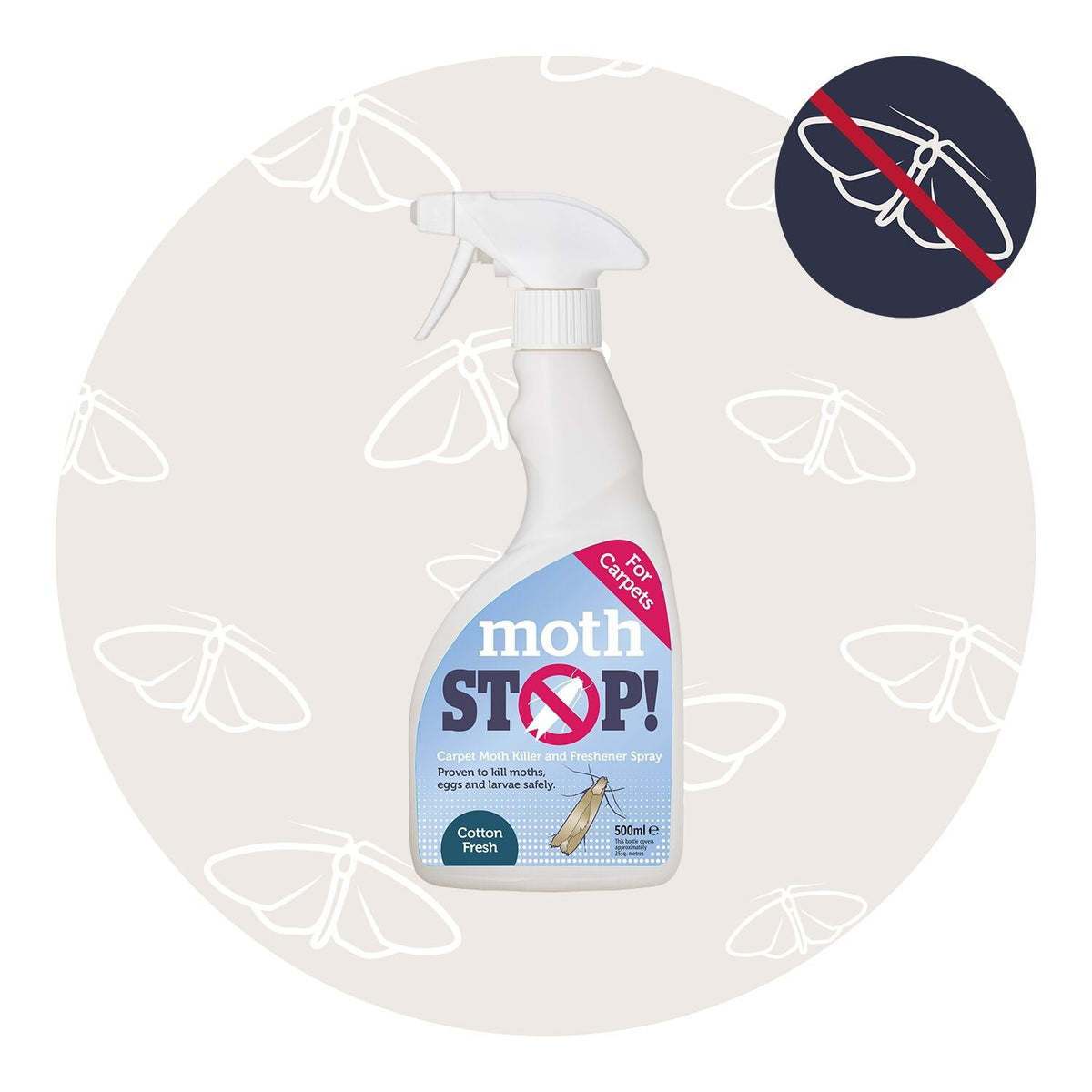 Moth Stop Carpet Moth Killer and Freshener Spray – Cotton Fresh