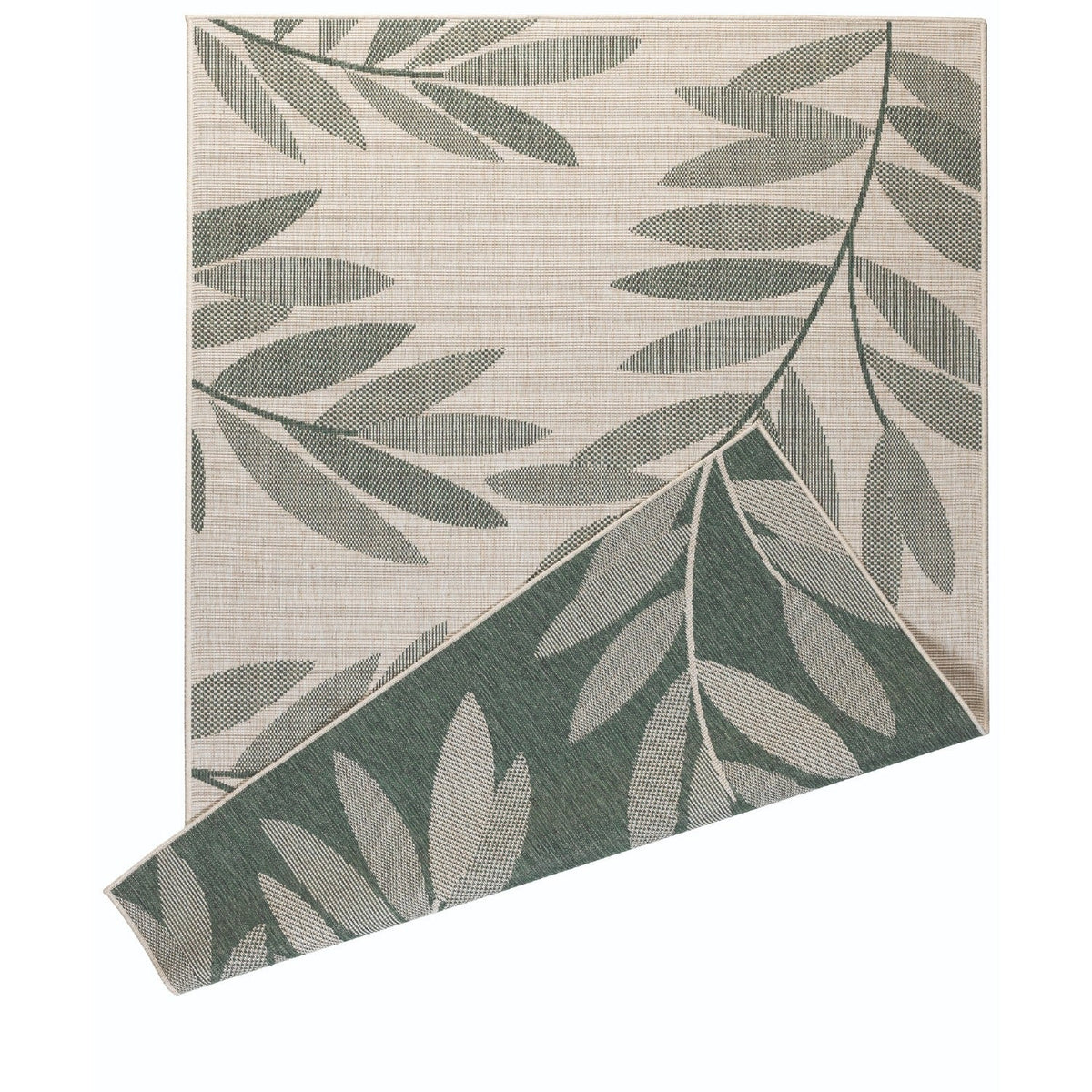 Likewise Matting Duo Weave Small Reversible Indoor Outdoor Rug – Green 170 x 120cm