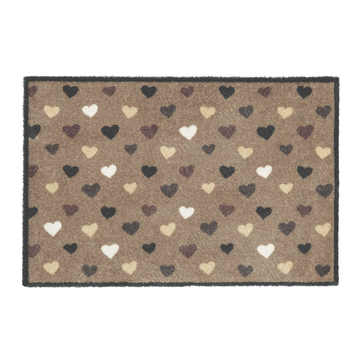 Likewise Matting Recylon Mayfair Love Hearts Mat 75 x 50cm
