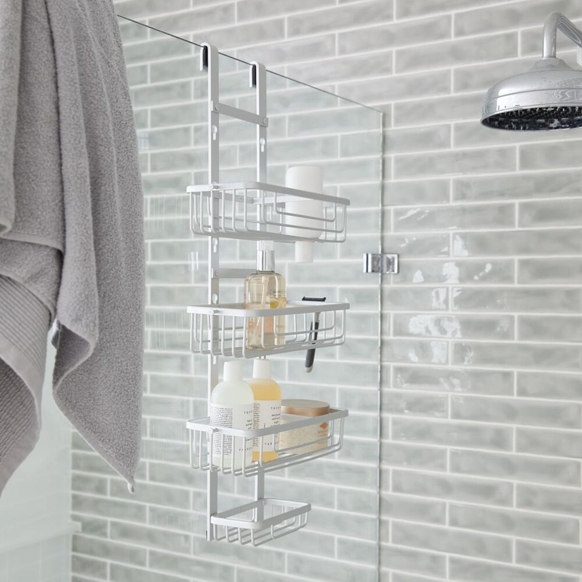 Lakeland Aluminium Adjustable Bath and Shower Caddy