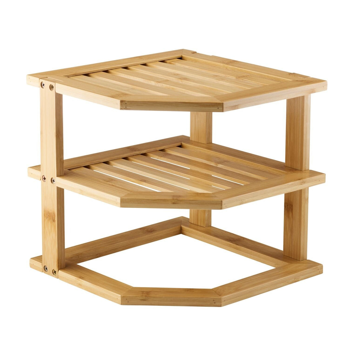 Lakeland Bamboo Corner Shelf