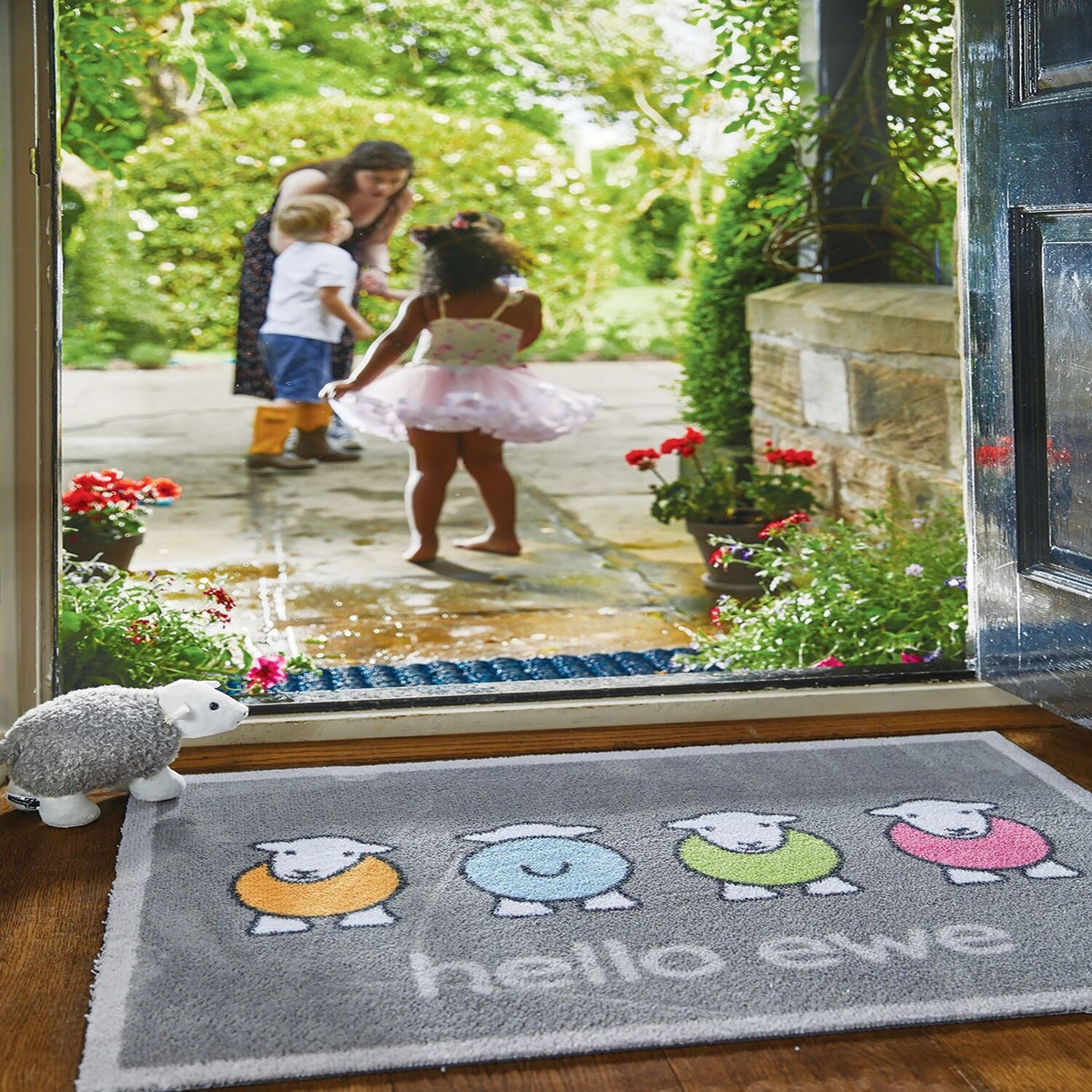 Hug Rug ‘Hello Ewe’ Herdy Doormat