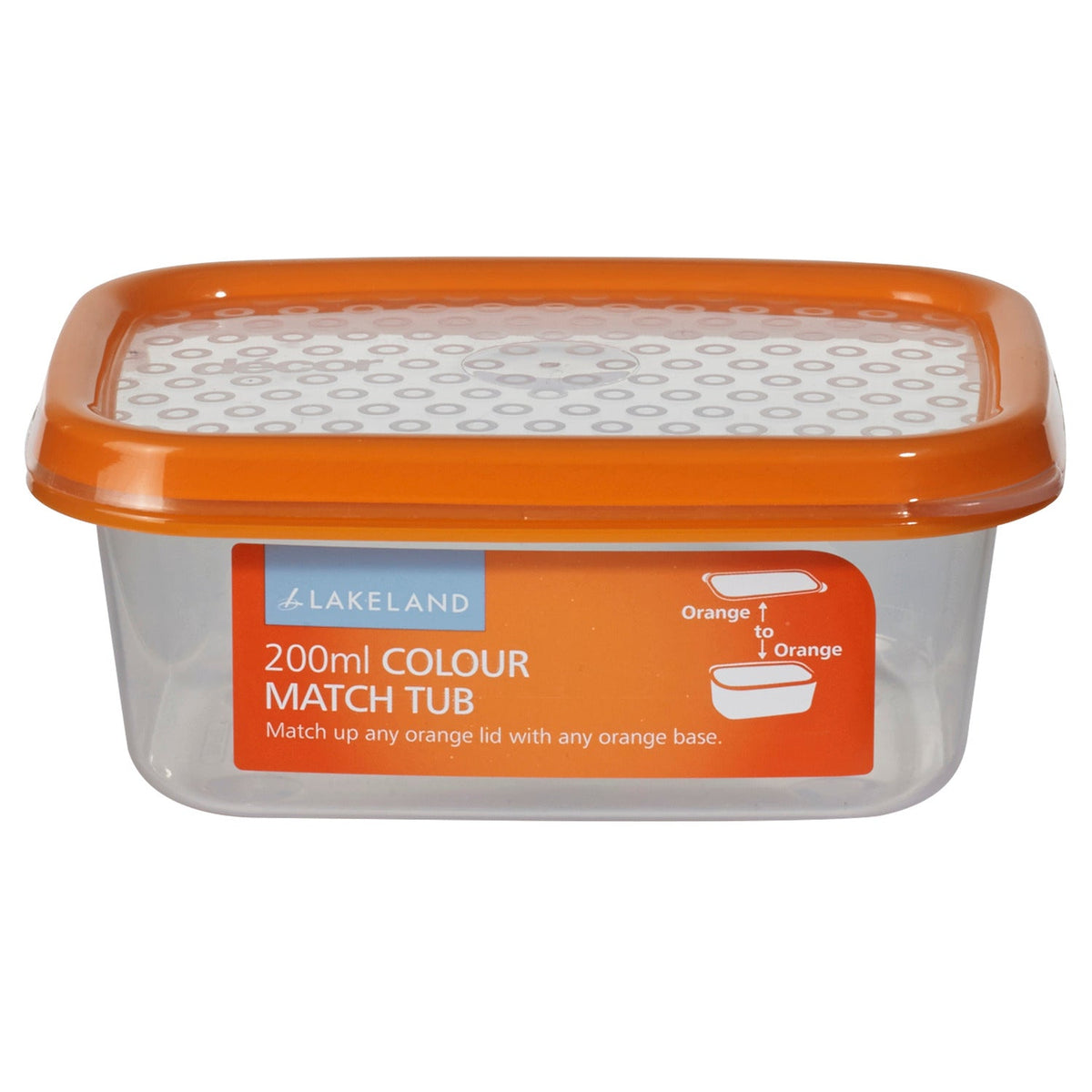 Colour Match Lidded Food Storage Containers 200ml