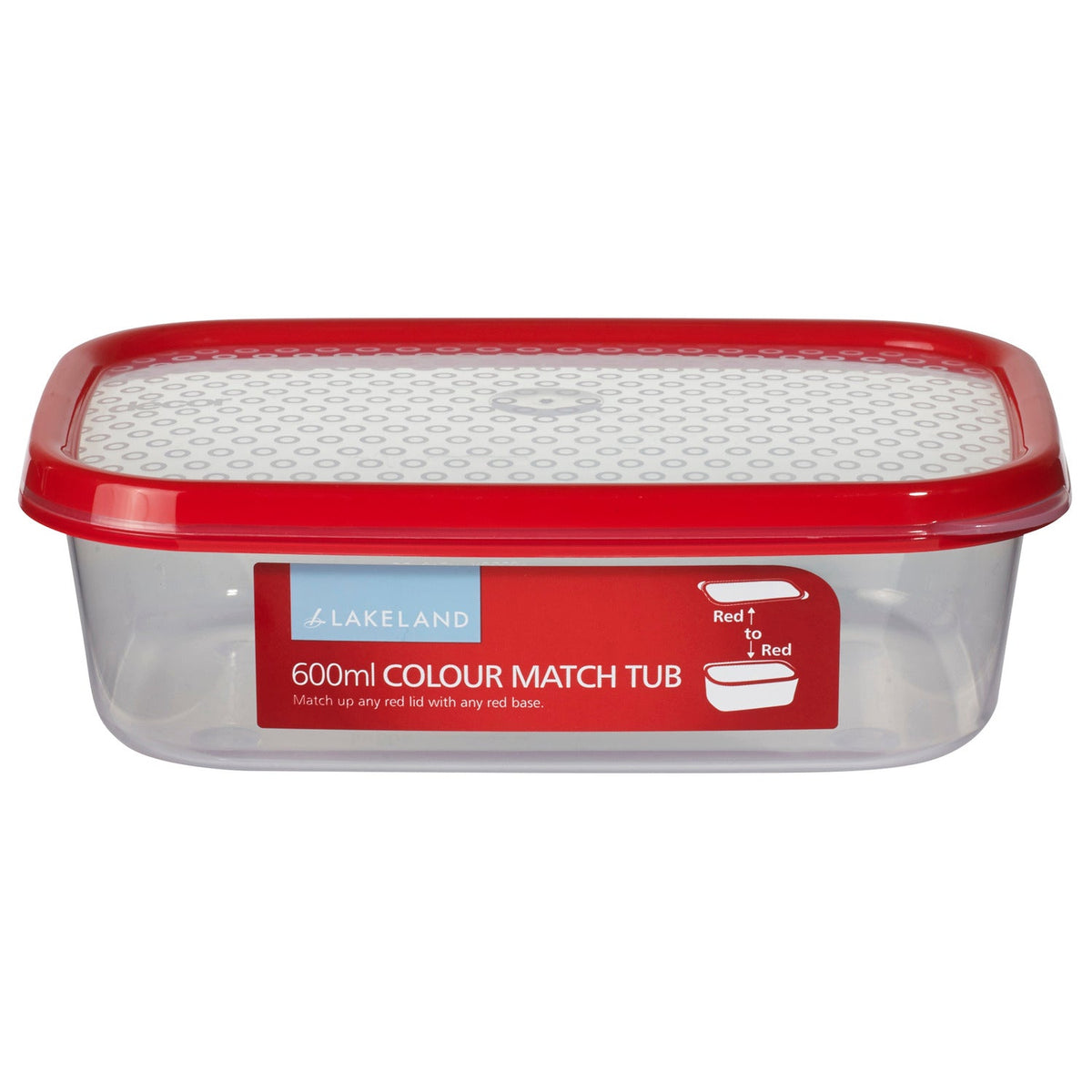 600ml Colour Match Lidded Food Storage Container