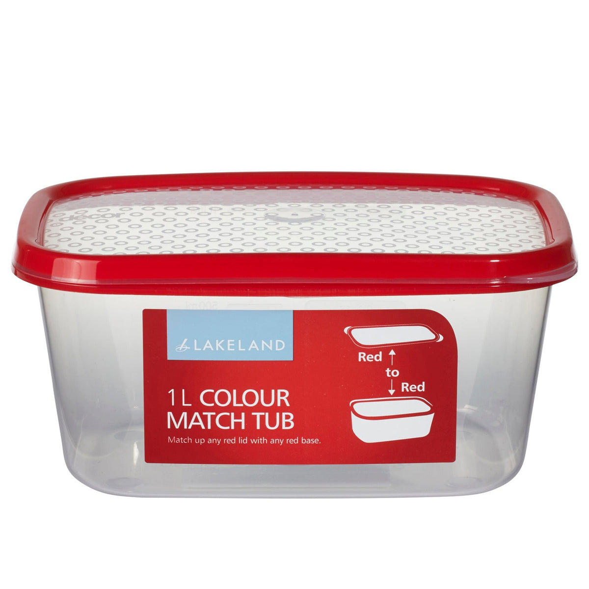 1L Colour Match Lidded Food Storage Container