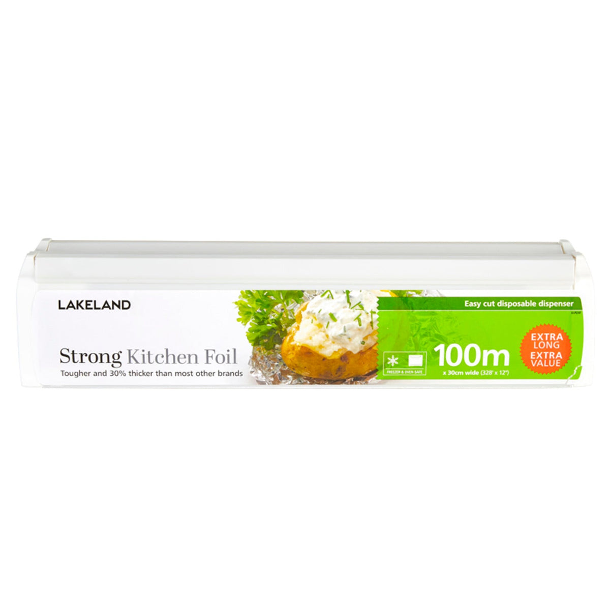 Lakeland Strong Kitchen Foil in Dispenser 30cm x 100m