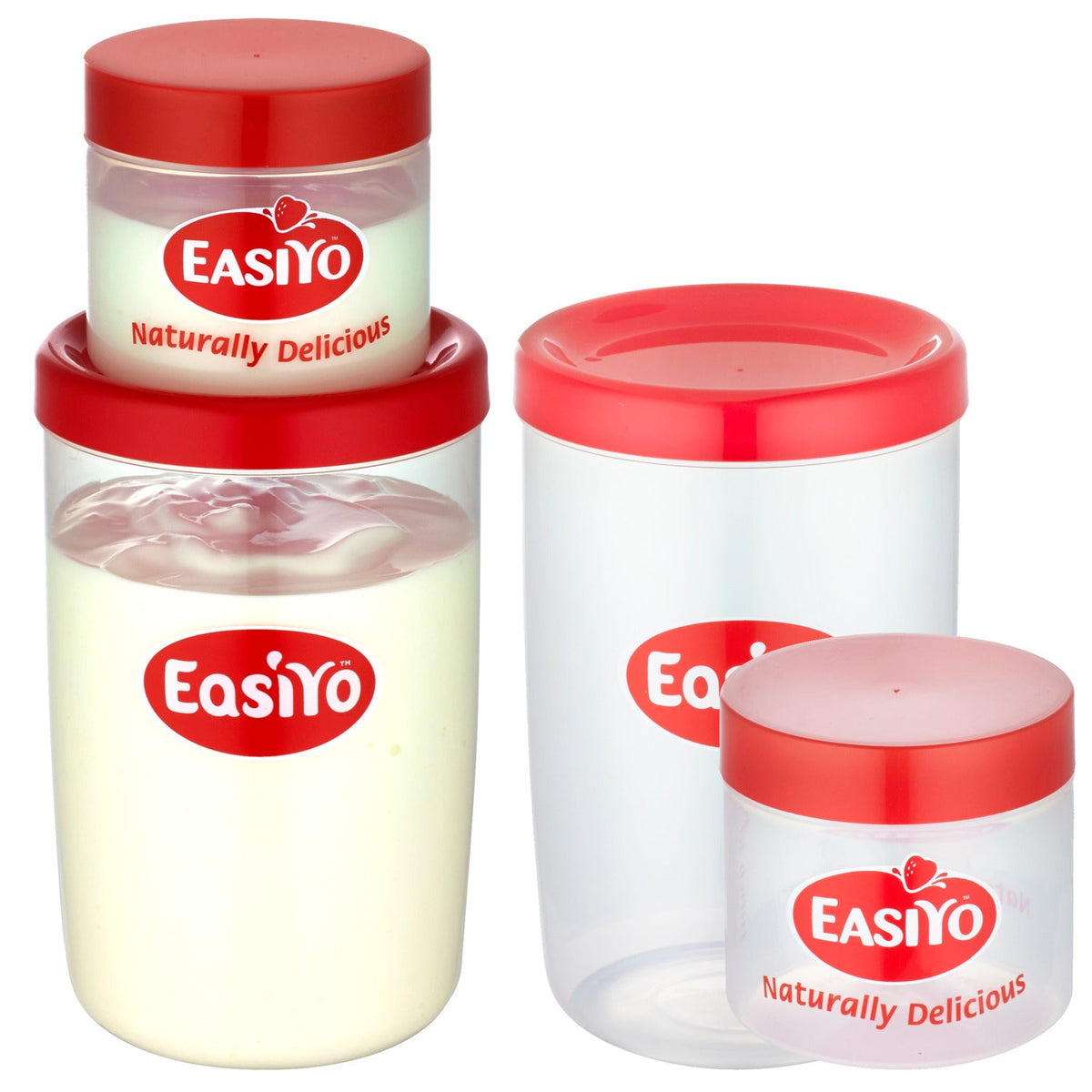 EasiYo Yoghurt Maker 2 1kg Jars and 2 Lunch Takers