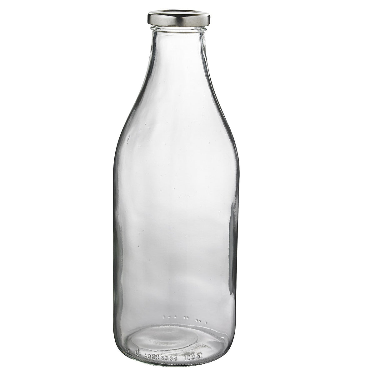 Lakeland 1L Glass Milk Bottle & Lid