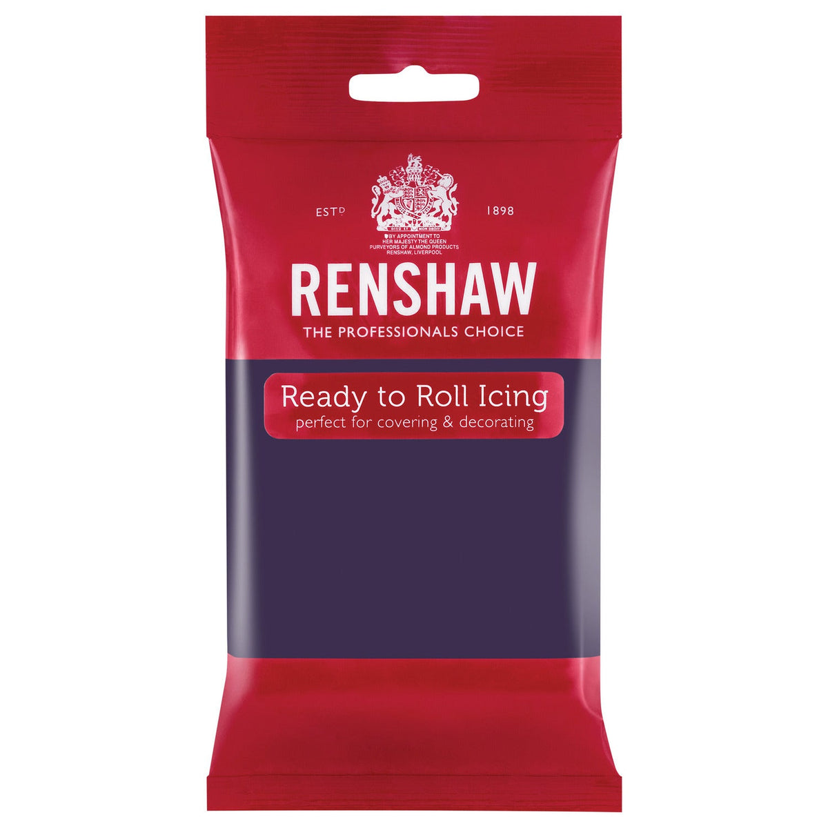 Renshaw Ready to Roll Coloured Icing - 250g Purple