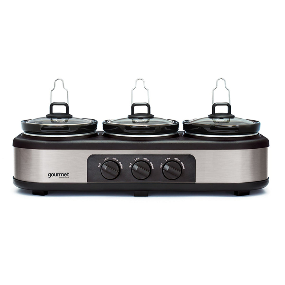 Gourmet Triple Slow Cooker & Warming Station