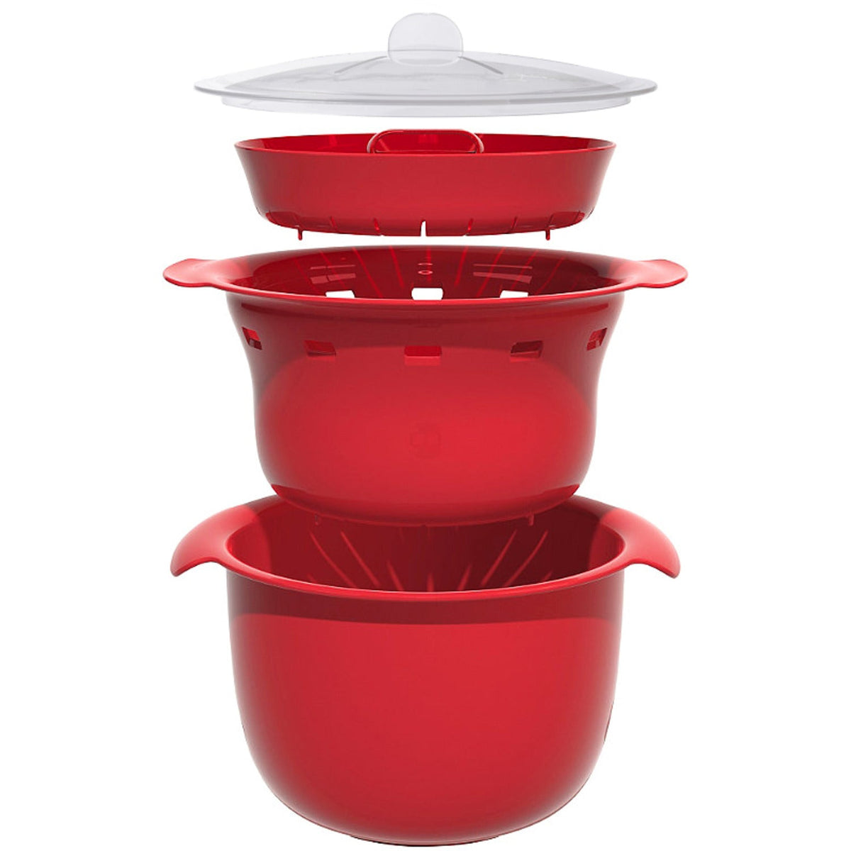Microwave Cookware Stain Proof - Red Multi Steamer 2.1L