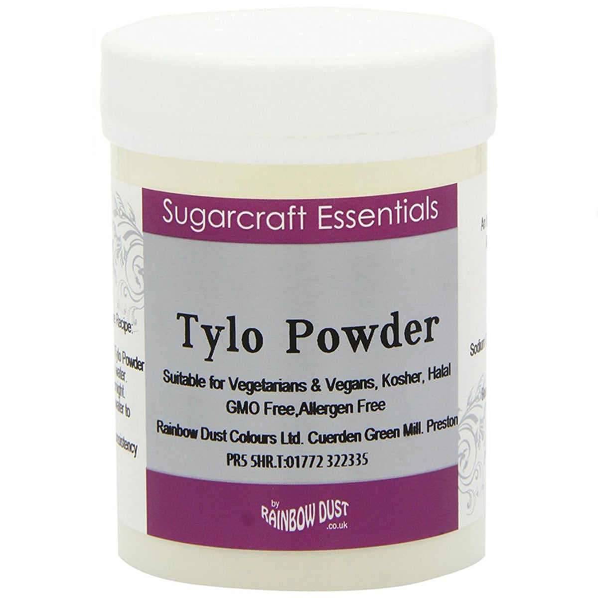 Rainbow Dust Tylo Powder - 50g Makes Edible Glue & Thickens Icing